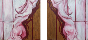 Nude Diptych (2 Paintings)